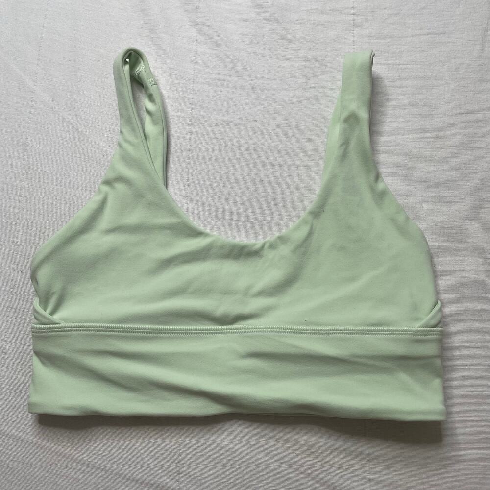 Lululemon Align Reversible Sports Bra Mint Green Sz 6 Light Support Athleisure